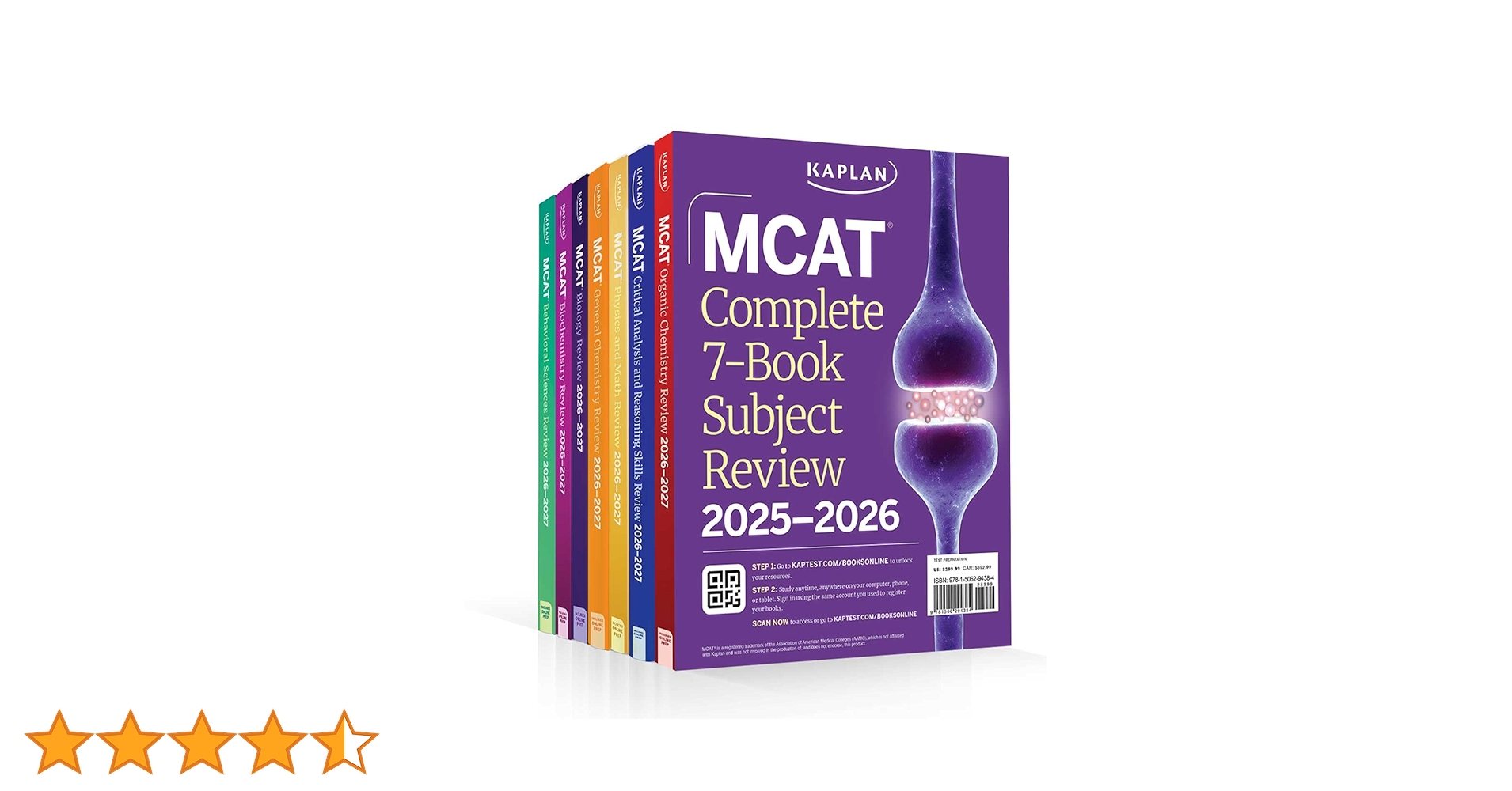 Amazon | MCAT Complete 7-Book Subject Review 2025-2026, Set